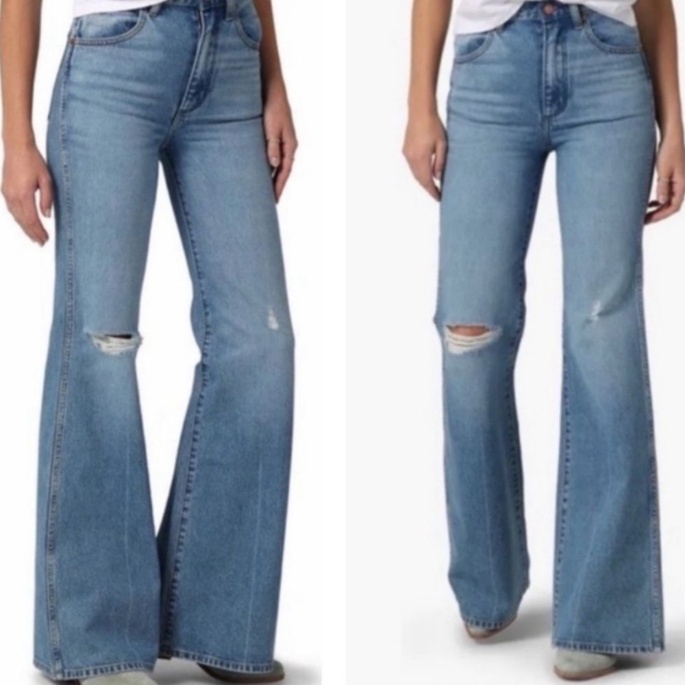 Wrangler Wanderer 622 high rise flare jeans 70's inspired size 31×32. New.